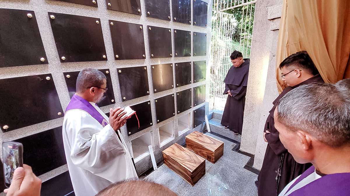 Exhumation of the remains of Fra Giuseppe Olayvar and Fra Jose Costuya
